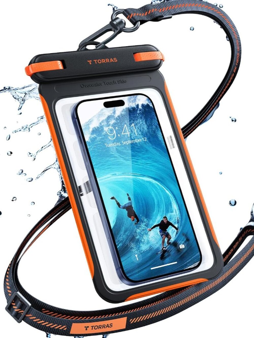 Waterproof Phone Pouch Floating, Underwater Touch Screen, Black